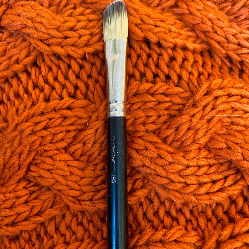 MAC 193 tapered foundation brush used classic handmade